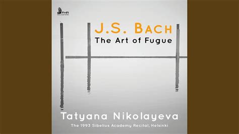 The Art Of Fugue Bwv Contrapunctus I Live Youtube