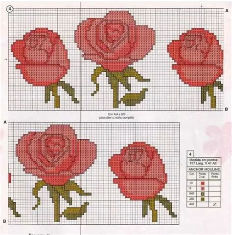 Ideias De Rosas Em Ponto Cruz Para Deixar Suas Pe As Perfeitas