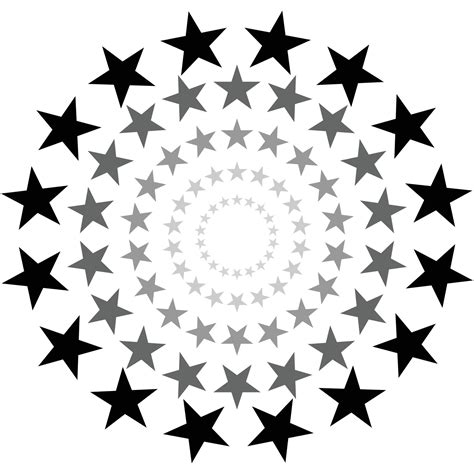 Stars In A Circle Shape With Colorful 24901692 Vector Art At Vecteezy