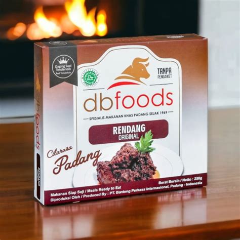 Jual Dbfoods Rendang Original Premium Siap Makan Praktis Asli Padang