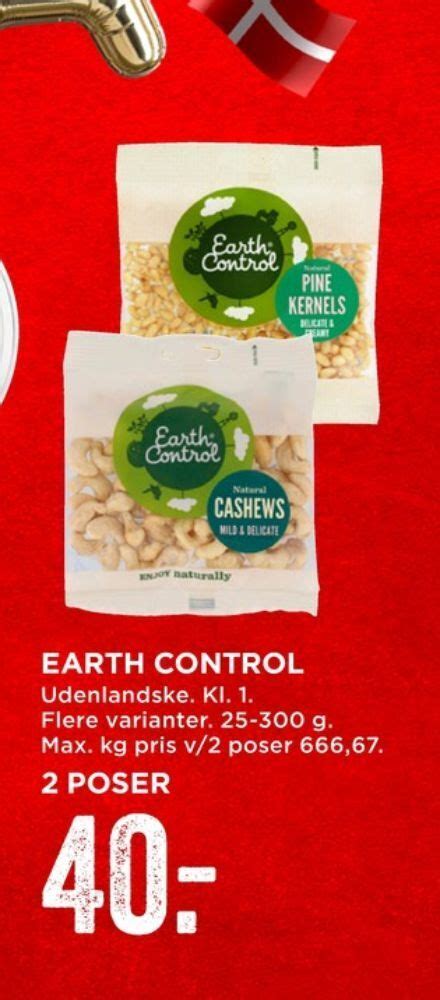 Earth Control Pinjekerner Tilbud Hos Meny