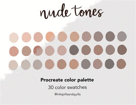 Nude Tones Color Palette | for Procreate on iPad | INSTANT DIGITAL