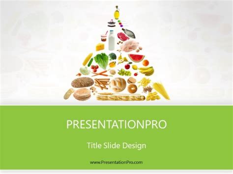 Food Pyramid Green PowerPoint template - PresentationPro