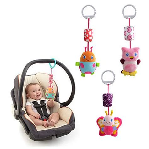 0 24 Months Baby Rattle Bell Infant Crib Stroller Hanging Toy Plush