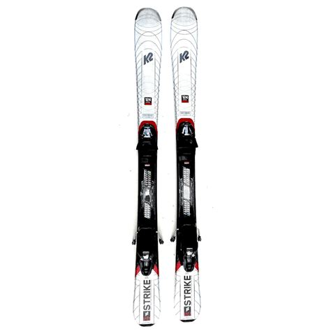 K2 Strike 124 cm Adult Short Skis Skiboards with Marker Bindings