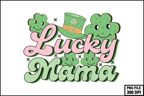 Lucky Mama Retro Sublimation Graphic By Sd Design · Creative Fabrica