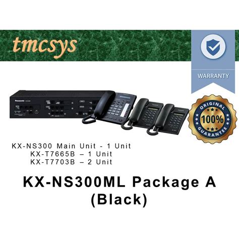 PANASONIC KX NS300 KX NS300ML SMART HYBRID PBX Package A Black For