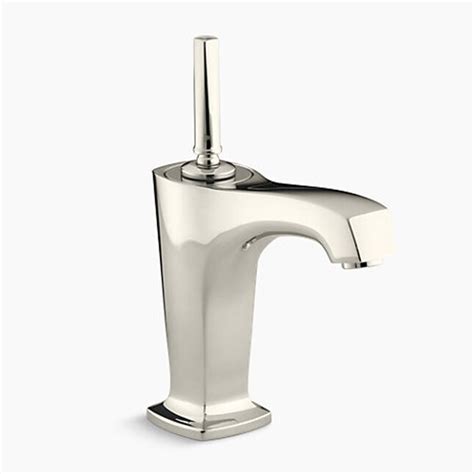 Kohler Margaux Vibrant Polished Nickel Single Hole 1 Handle Watersense Bathroom Sink Faucet With