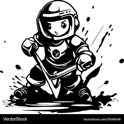 Astronaut in space suit for your design Royalty Free Vector