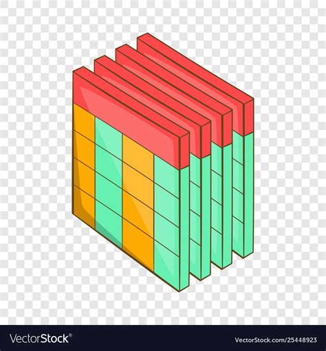 Database Query Table Icon Cartoon Style Royalty Free Vector