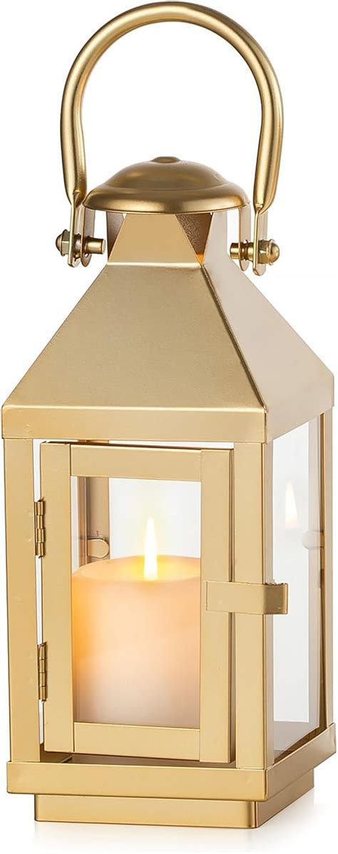 Nuptio Gold Lanterns Decorative Indoor 86 Inch Tall Metal