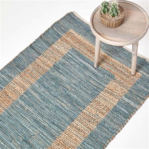 Veranda Grey And Nude Hemp Chindi Rug X Cm
