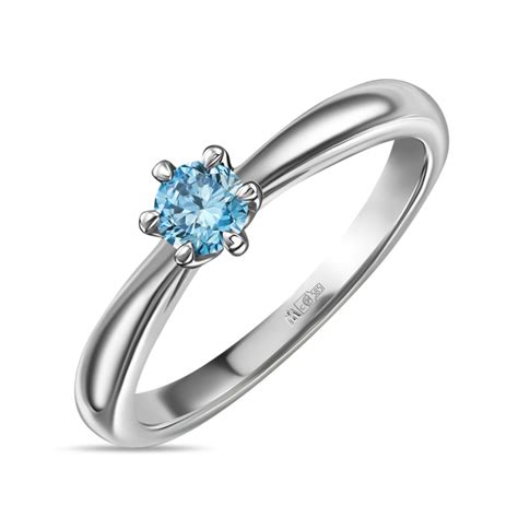 Кольцо с выращенным бриллиантом, золото 585 по цене от 58 905 руб ...