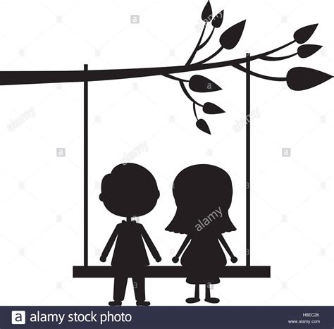 Tree Swing Silhouette At Getdrawings Free Download