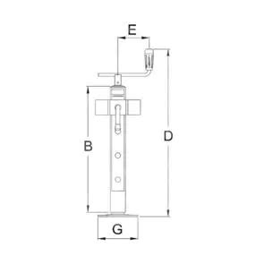 Stopa Podporowa SIMOL PE595 Teleskopowa Mm 1000 Kg