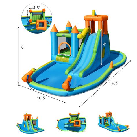 Bountech Inflatable Water Slide Park In Bounce House W Large