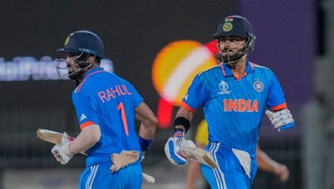 Ind Vs Aus World Cup Virat Kohli Kl Rahul Guide India To Six Wicket Win