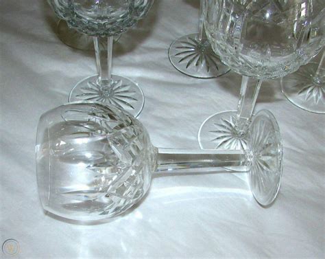 Waterford Crystal Lismore Balloon Wine Glasses Ireland Ounce