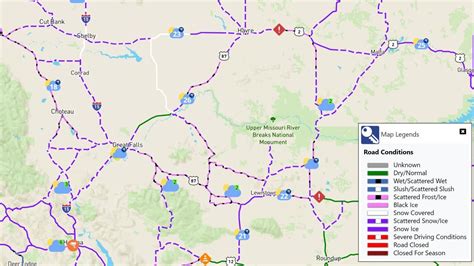 Montana road conditions + winter driving safety