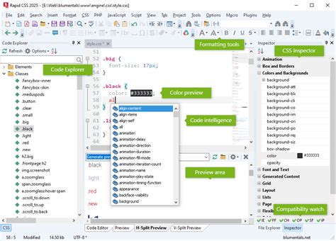 Rapid Css Editor Lightweight Html And Css3 Editor
