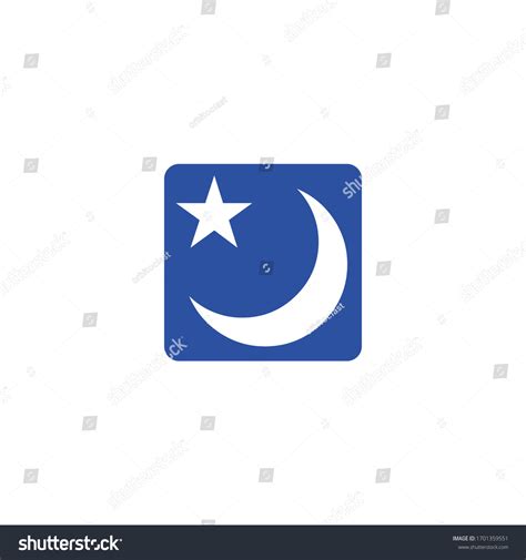 Isolated Moon Star Night Emoji Flat Stock Vector (Royalty Free ...