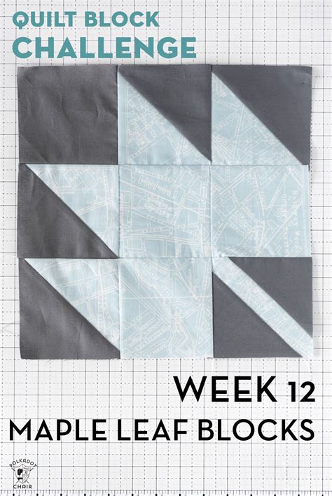 Maple Leaf Quilt Block Tutorial - The Polka Dot Chair