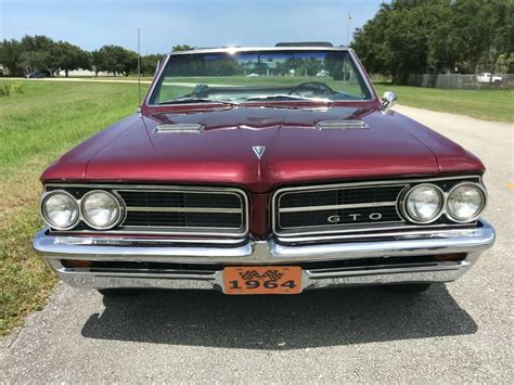 1964 Gto Convertible Tri Power 4 Speed PHS Documented For Sale