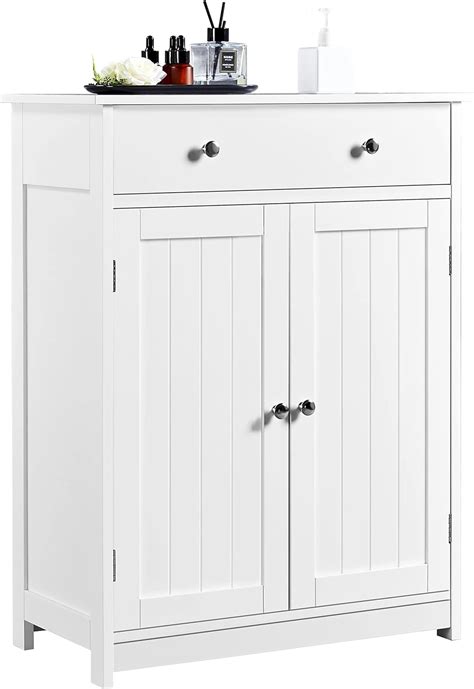 Yaheetech Free Standing Bathroom Cabinet With Drawer Doors And