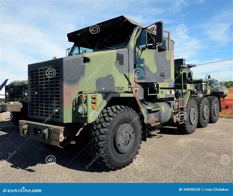 Modern army truck stock photo. Image of haul, large, truck - 34890234