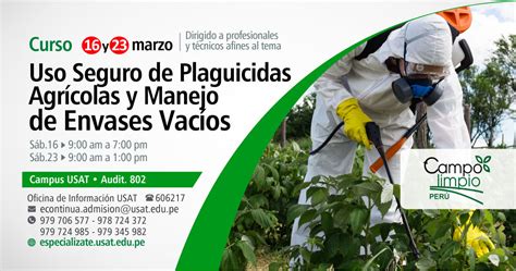 Curso Uso Seguro De Plaguicidas Agr Colas Y Manejo De Envases Vac Os