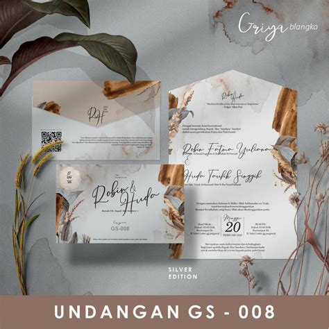 Jual Blangko Undangan Griya GS 008 Free File Setting Corel Shopee