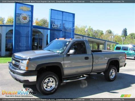 2006 Chevrolet Silverado 2500hd Work Truck Regular Cab 4x4 Graystone Metallic Dark Charcoal