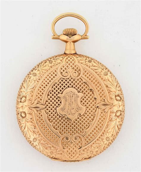 Lot Detail WALTHAM 14K GOLD HUNTING CASE POCKET WATCH