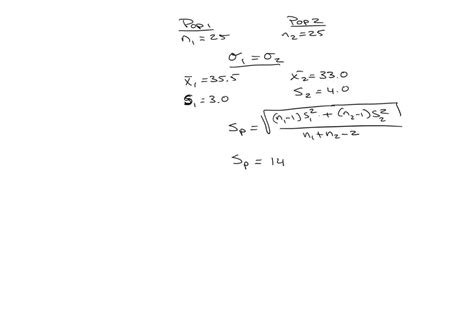 Solved Two Samples Each Of Size Are Taken From Independent