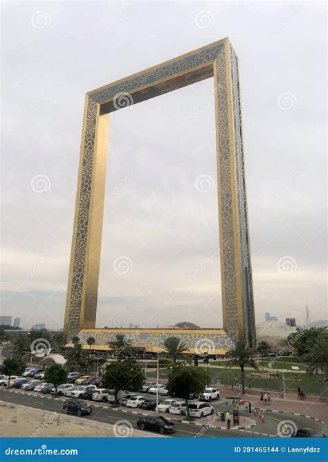 The Dubai Frame at Zabeel Park Editorial Stock Image - Image of iron