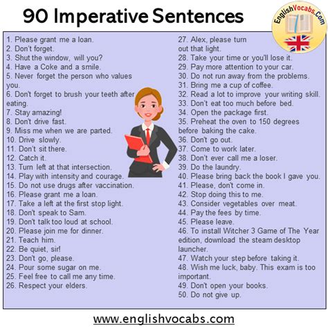 30 Example Of Imperative Sentence Definition And Examples