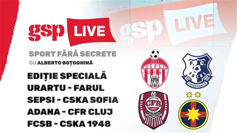 Ediție specială GSP Live Maraton fotbalistic european pentru echipele