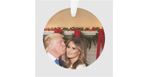 A Trump Christmas Donald And Melania Ornament Zazzleca