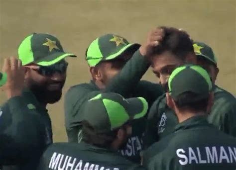 Watch Babar Azam Pulls Haris Raufs Hair During Ban Vs Pak World Cup