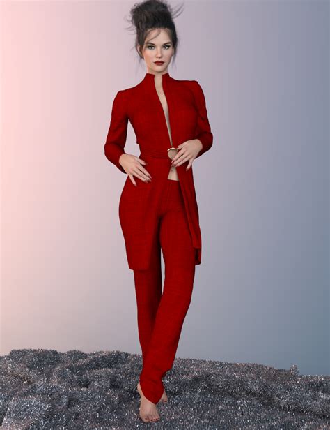 DForce X Fashion Winter Style Outfit For Genesis 8 And 8 1 Females Daz 3D