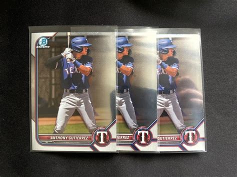 2022 BOWMAN CHROME 遊騎兵隊 超新星ANTHONY GUTIERREZ RC卡 Yahoo奇摩拍賣