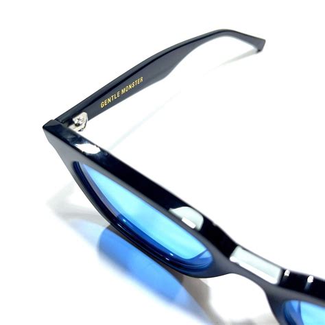 Gentle Monster Sunglasses Agail With Customised Blue Lenses Men S