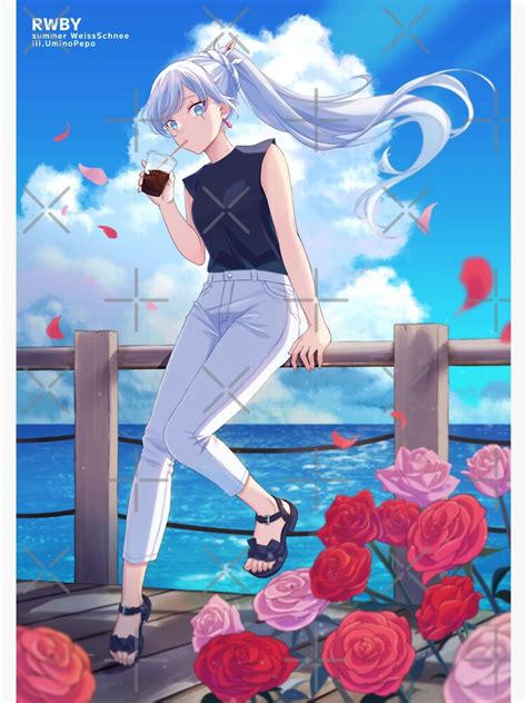 Rwby Cute Anime Character Weiss Schnee Rwby 1 Sticker For Sale By