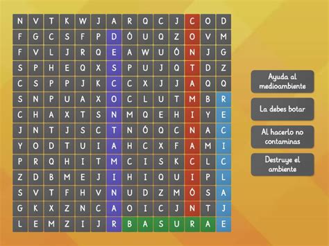 Contaminación Sopa De Letras