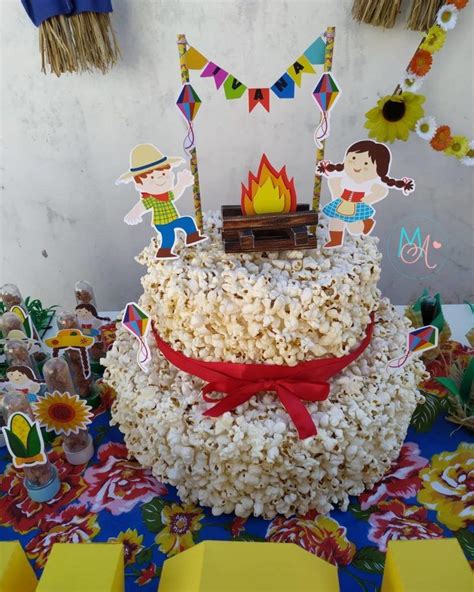 Bolo De Pipoca 70 Ideias Incríveis Para A Sua Festa Como Fazer