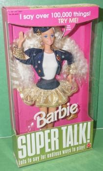 Mattel Barbie Super Talk Caucasian Doll