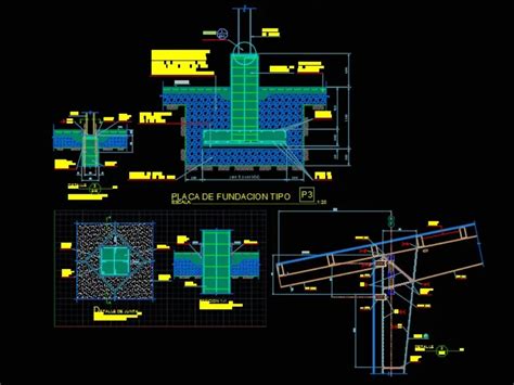 Columna En Esquina X Autocad En Autocad Librer A Cad