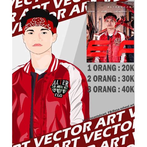 Jual SOFTFILE Jasa Edit Foto Vector Wajah Custom Vector