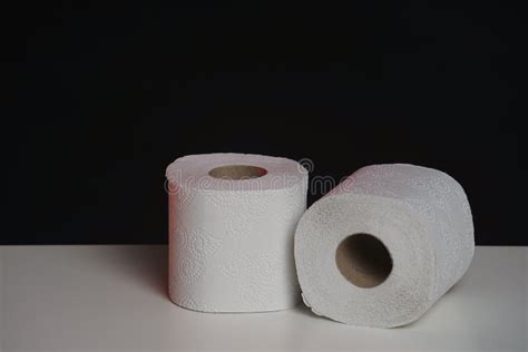 Toilet Paper Roll On Black White Background Cheap Toilet Wipes For