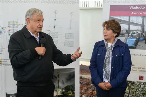 La Jornada Amlo Y Delfina G Mez Supervisan Obras Viales En Edomex